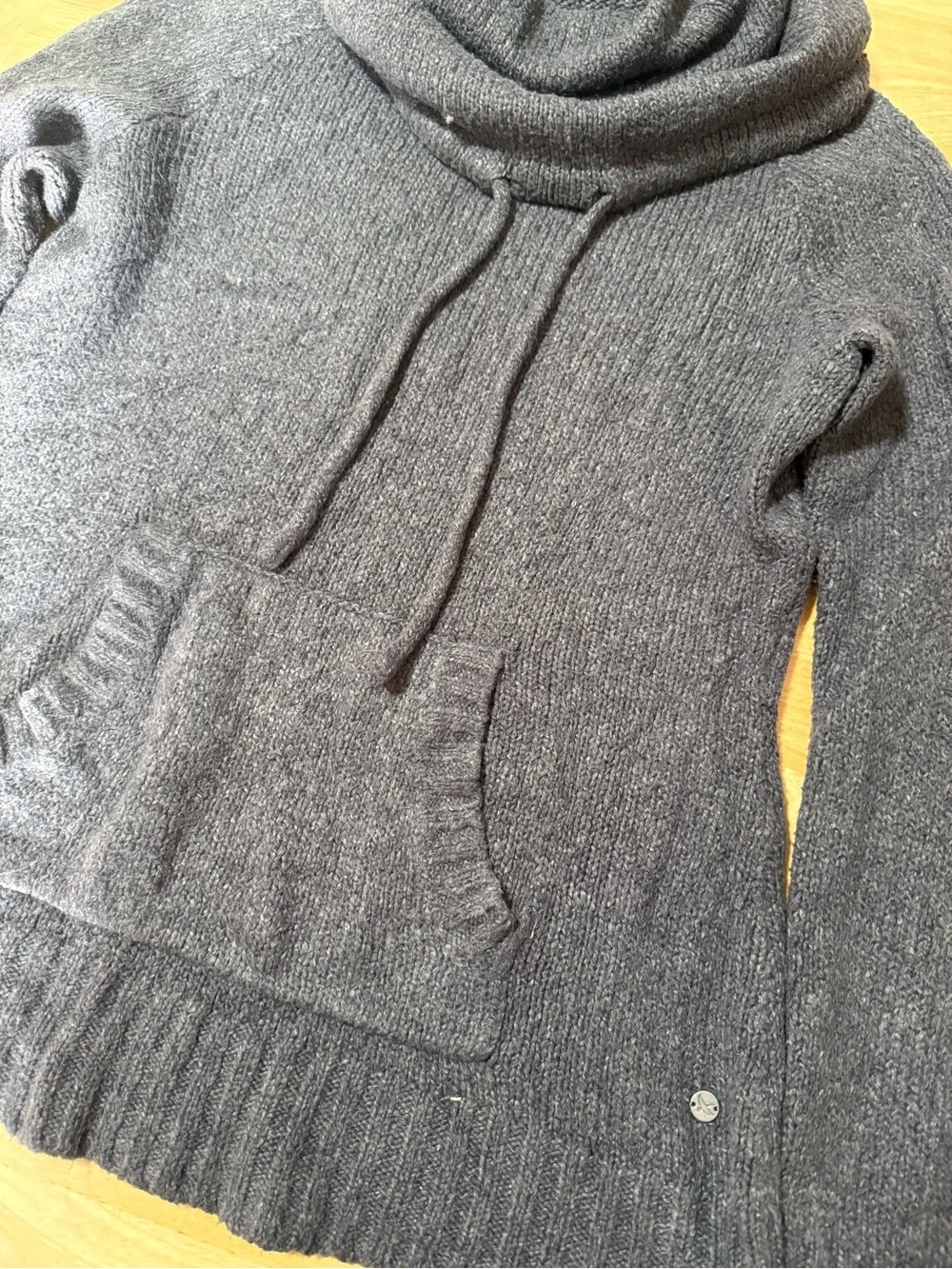 Women’s Eddie Bauer Sleepwear Pullover Sweater Size Large Dark Gray